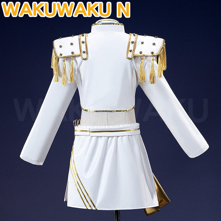【Girls Ver】In Stock Mira Cosplay Costume Cosplay WakuWaku-N White Suit Halloween Family Girls Cosplay Plus Size