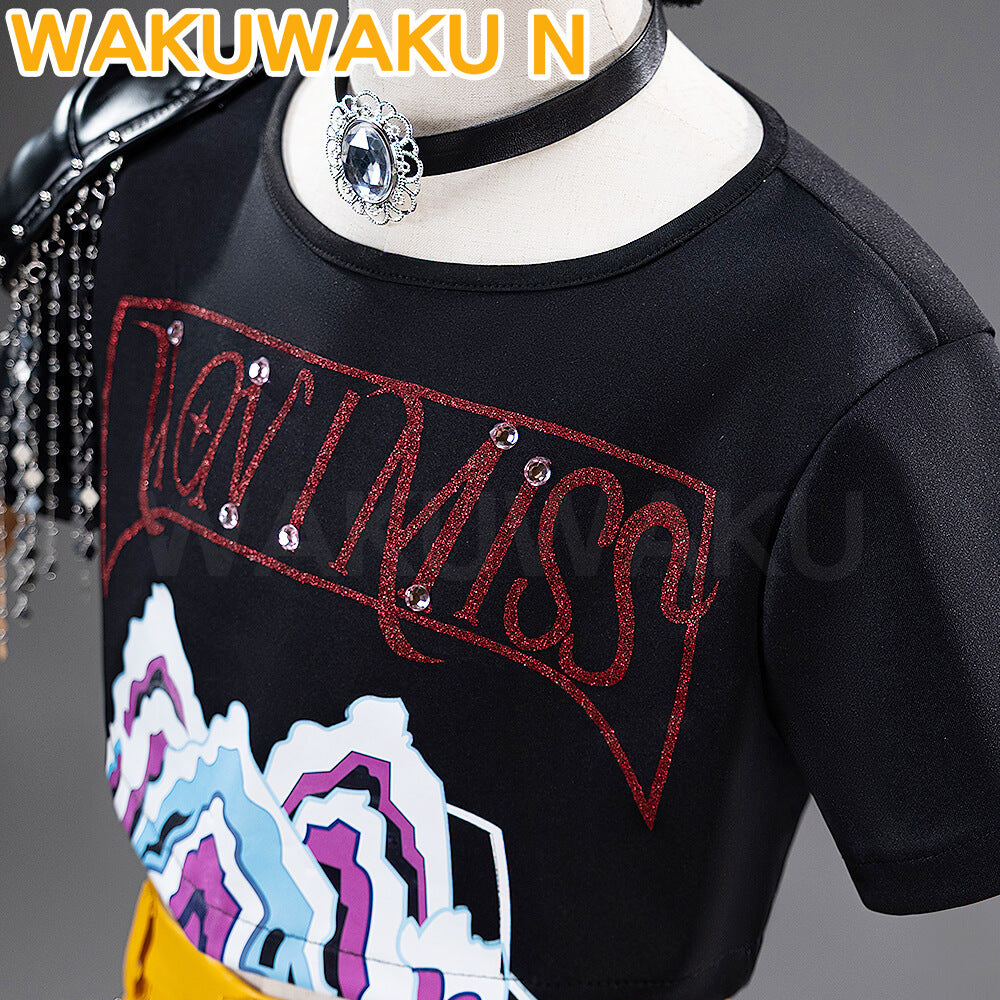 【Girls Ver】In Stock WakuWaku-N Movie Anime Kpop Killer Child Cosplay Costume Yellow Series