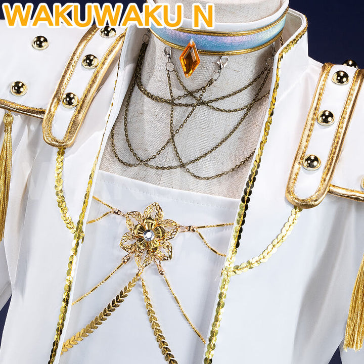 【Girls Ver】In Stock Mira Cosplay Costume Cosplay WakuWaku-N White Suit Halloween Family Girls Cosplay Plus Size