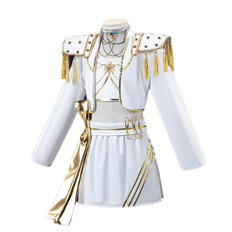 【Girls Ver】In Stock Mira Cosplay Costume Cosplay WakuWaku-N White Suit Halloween Family Girls Cosplay Plus Size