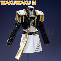 【Girls Ver】In Stock Movie Anime Costume Cosplay WakuWaku-N Girls Black Golden Family Suit