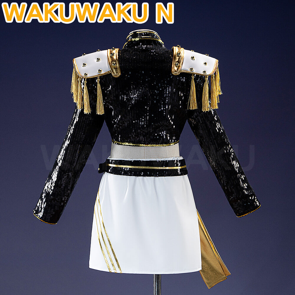 【Girls Ver】In Stock Mira Cosplay Costume Cosplay WakuWaku-N Girls Black Golden Halloween Family Rumi Plus Size