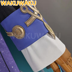 【S-2XL】WakuWaku Game Genshin Impact Mitya Cosplay Wig Men Suit Snezhnaya