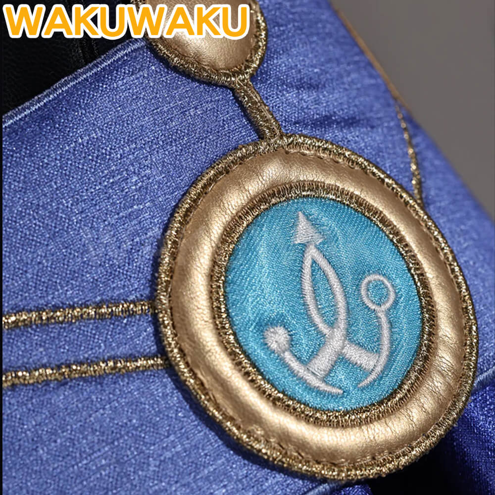 【S-2XL】WakuWaku Game Genshin Impact Mitya Cosplay Wig Men Suit Snezhnaya