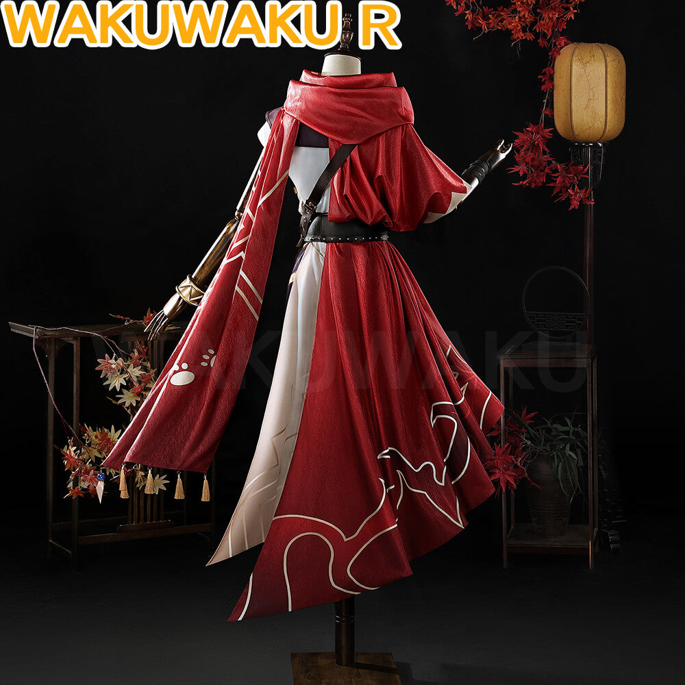 【In Stock】【S-2XL】WakuWaku-R Game Honkai: Star Rail Mydei Cosplay HSR Red Suit