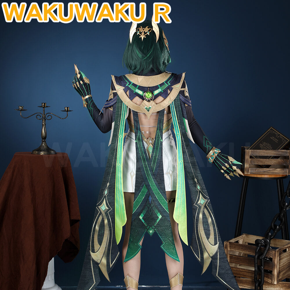 Nefer Cosplay Game Genshin Impact WakuWaku-R Women Costume Song of the Welkin Moon Halloween Cosplay Plus Size Wig