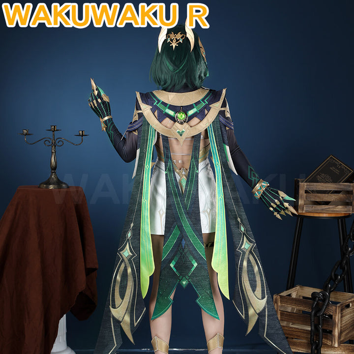 Nefer Cosplay Game Genshin Impact WakuWaku-R Women Costume Song of the Welkin Moon Halloween Cosplay Plus Size Wig