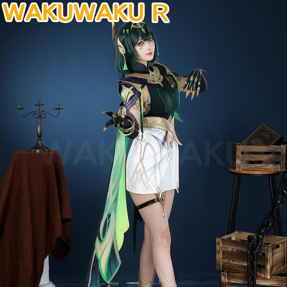 Nefer Cosplay Game Genshin Impact WakuWaku-R Women Costume Song of the Welkin Moon Halloween Cosplay Plus Size Wig