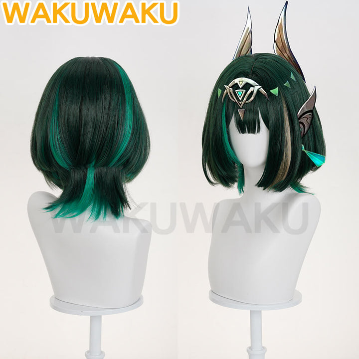 【In Stock】Nefer Wig Genshin Impact WakuWaku Women Long Hair Song of the Welkin Moon Nod-Krai
