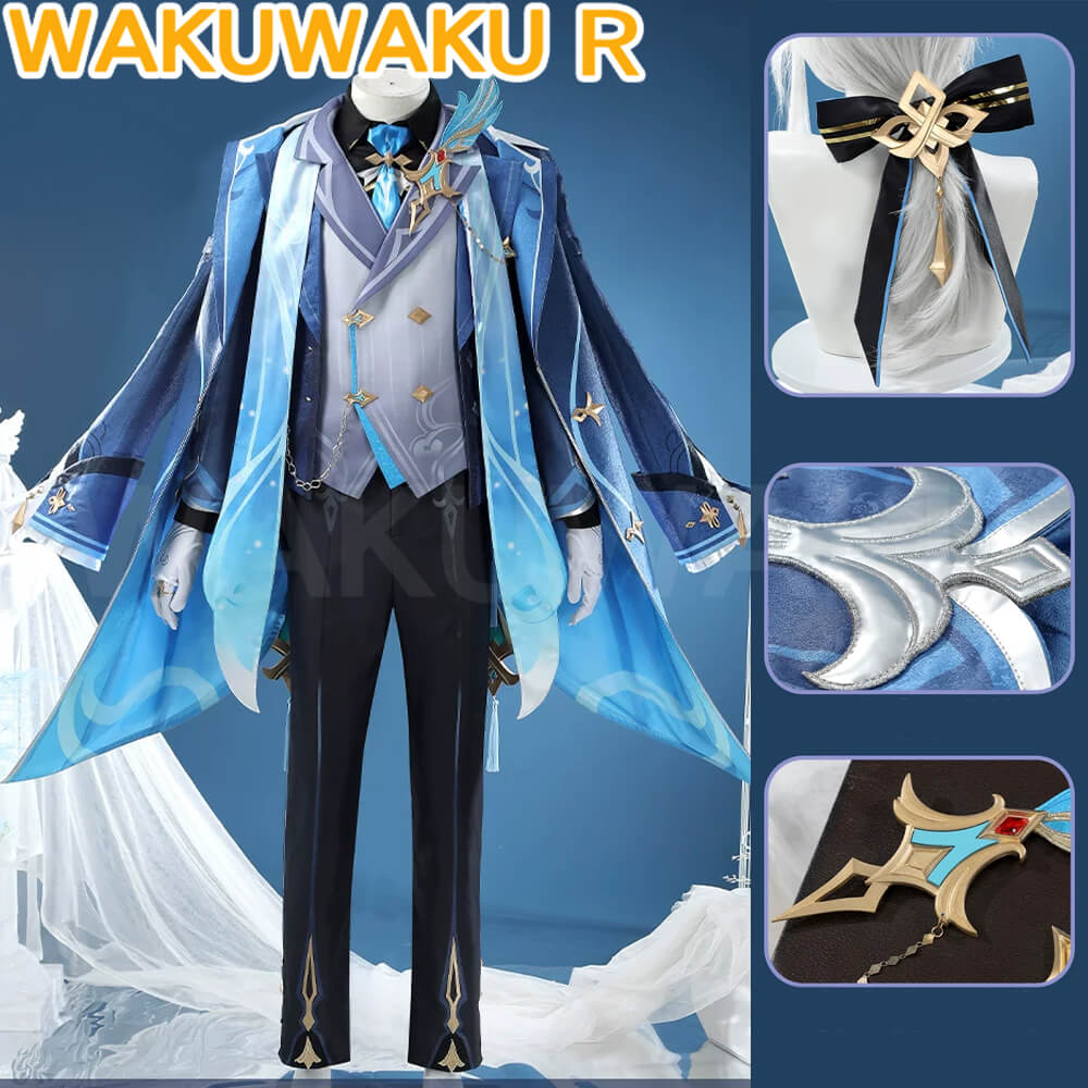 Game Genshin Impact Neuvillette Cosplay Costume