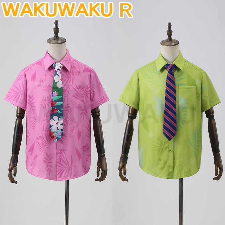 【In Stock】Nickk Cosplay Costume WakuWaku Men Shirt Daily Christmas Summer Costume Fox Cosplay