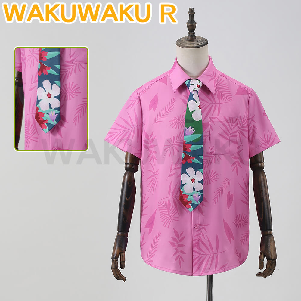 【In Stock】WakuWaku Nickk Cosplay Men Shirt Daily Summer Costume Fox Cosplay