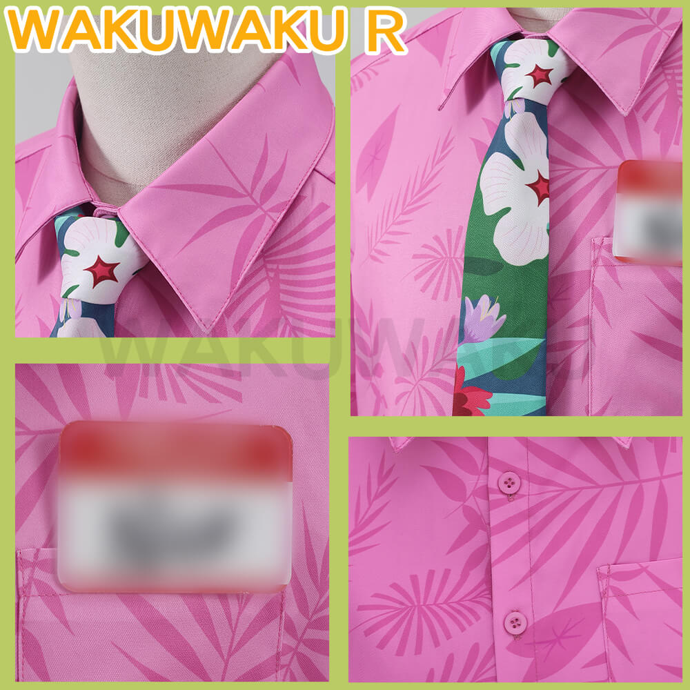 【In Stock】WakuWaku Nickk Cosplay Men Shirt Daily Summer Costume Fox Cosplay