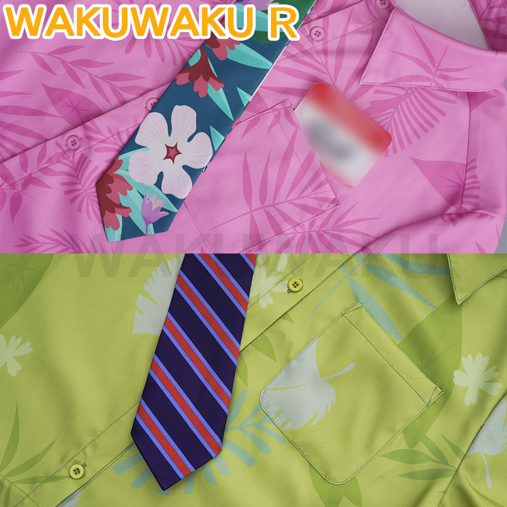 【In Stock】WakuWaku Nickk Cosplay Men Shirt Daily Summer Costume Fox Cosplay