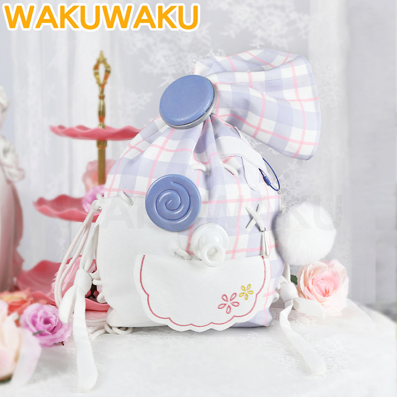 Nikki Cosplay Bag Game Infinity Nikki WakuWaku Nikki Cosplay Backpack Drawstring Sad Sack Bag Christmas Cute Nikki Cosplay