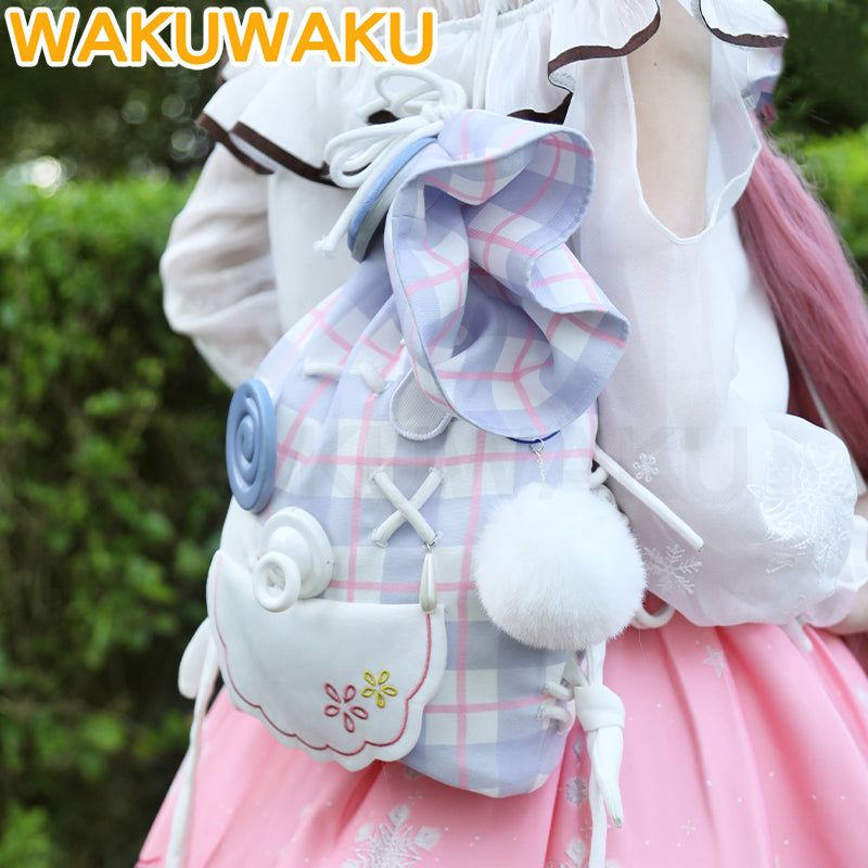 Nikki Cosplay Bag Game Infinity Nikki WakuWaku Nikki Cosplay Backpack Drawstring Sad Sack Bag Christmas Cute Nikki Cosplay