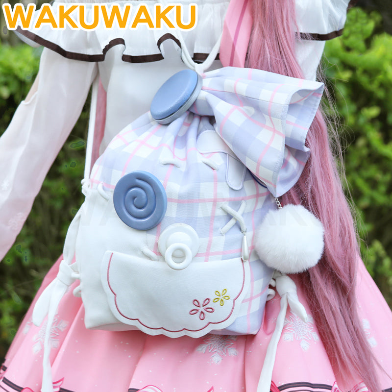 Nikki Cosplay Bag Game Infinity Nikki WakuWaku Nikki Cosplay Backpack Drawstring Sad Sack Bag Christmas Cute Nikki Cosplay