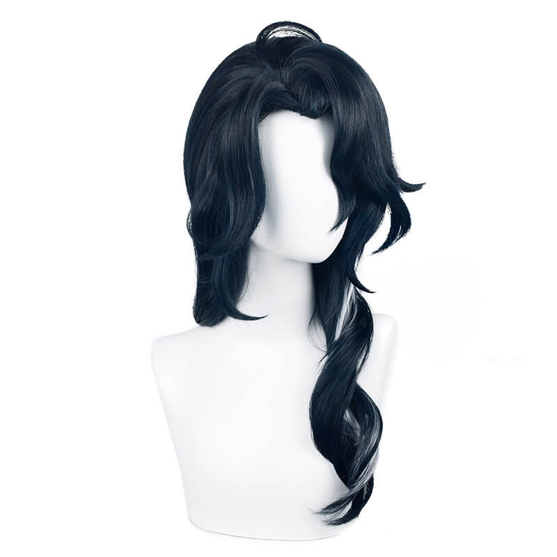 【In Stock】WakuWaku Game Genshin Impact Pantalone Cosplay Wig Black Hair