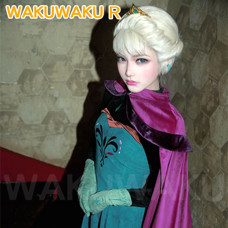Movie Frozen Elsa Cosplay Costume