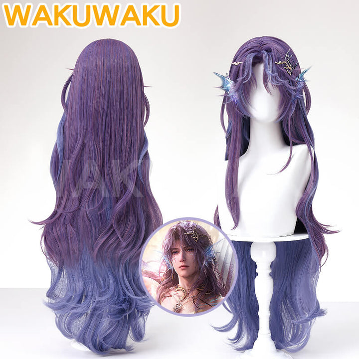 Rafayel MC Wig Game Love and Deepspace Cosplay Wig WakuWaku Women Men Women Long Hair Gradient Rafayel Cosplay Free Wig Cap
