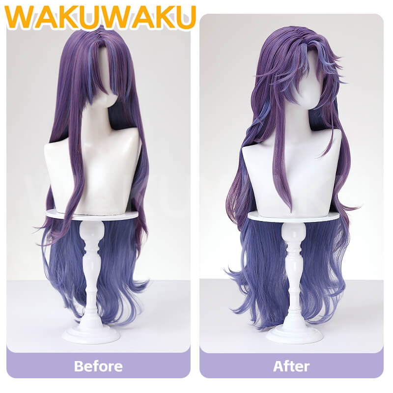 Rafayel MC Wig Game Love and Deepspace Cosplay Wig WakuWaku Women Men Women Long Hair Gradient Rafayel Cosplay Free Wig Cap