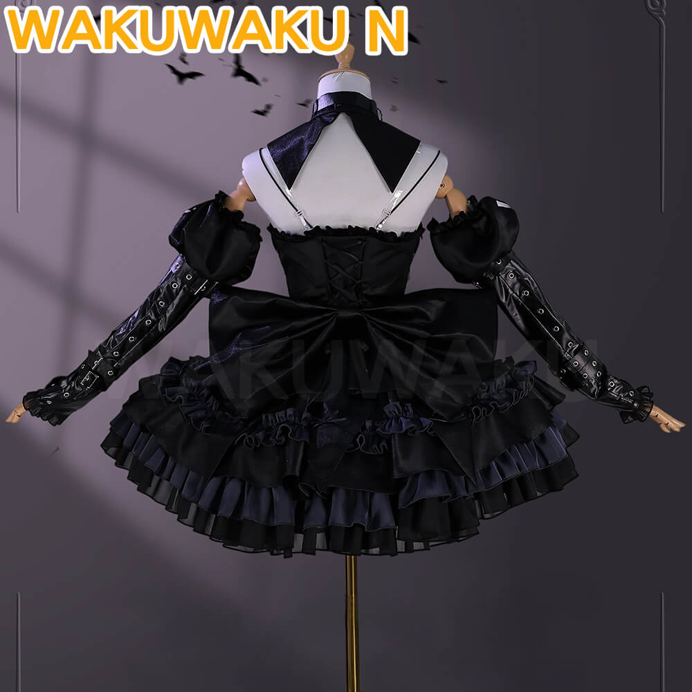 【S-2XL】KAngel Ame-chan Cosplay Costume Game WakuWaku-N Black Devil Ame-chan White KAngel Cosplay