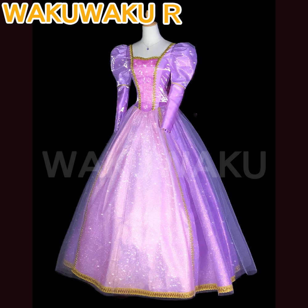 WakuWaku-R Women Princess Cosplay Dress Girl Girlhood Dream Pink Dress