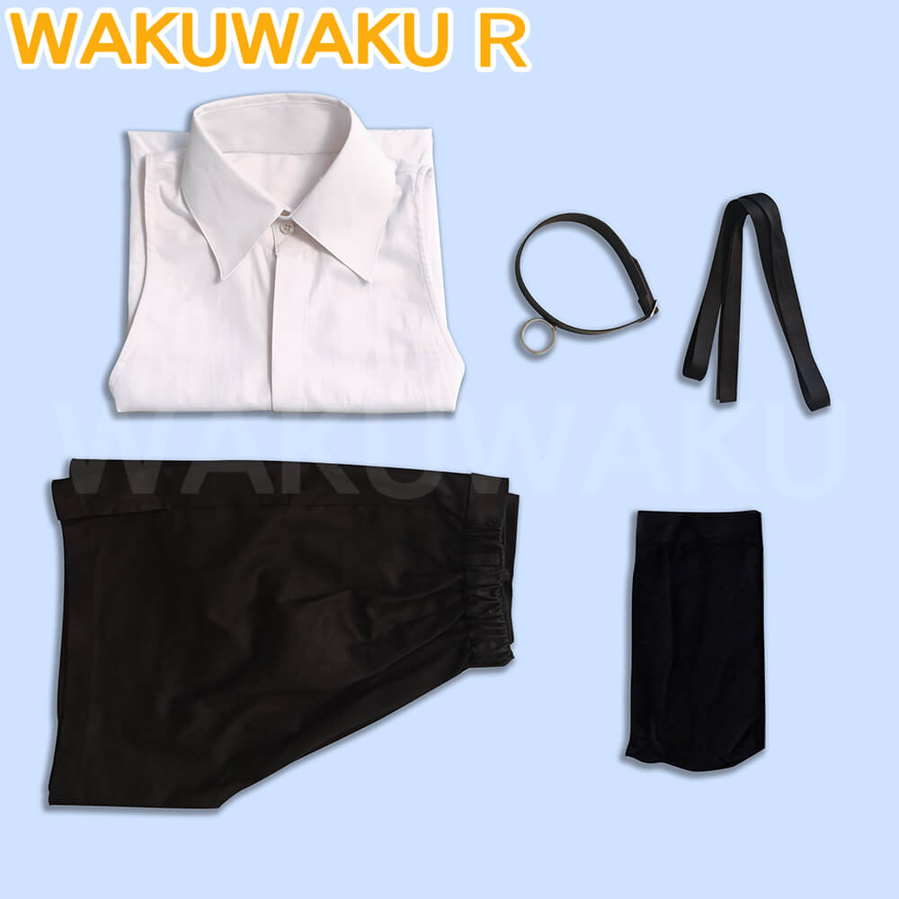 Reze Cosplay Costume Game Cosplay WakuWaku-R Chainsa Halloween Reze Cosplay Whit Shirt Tie Women Uniform Cosplay Costume