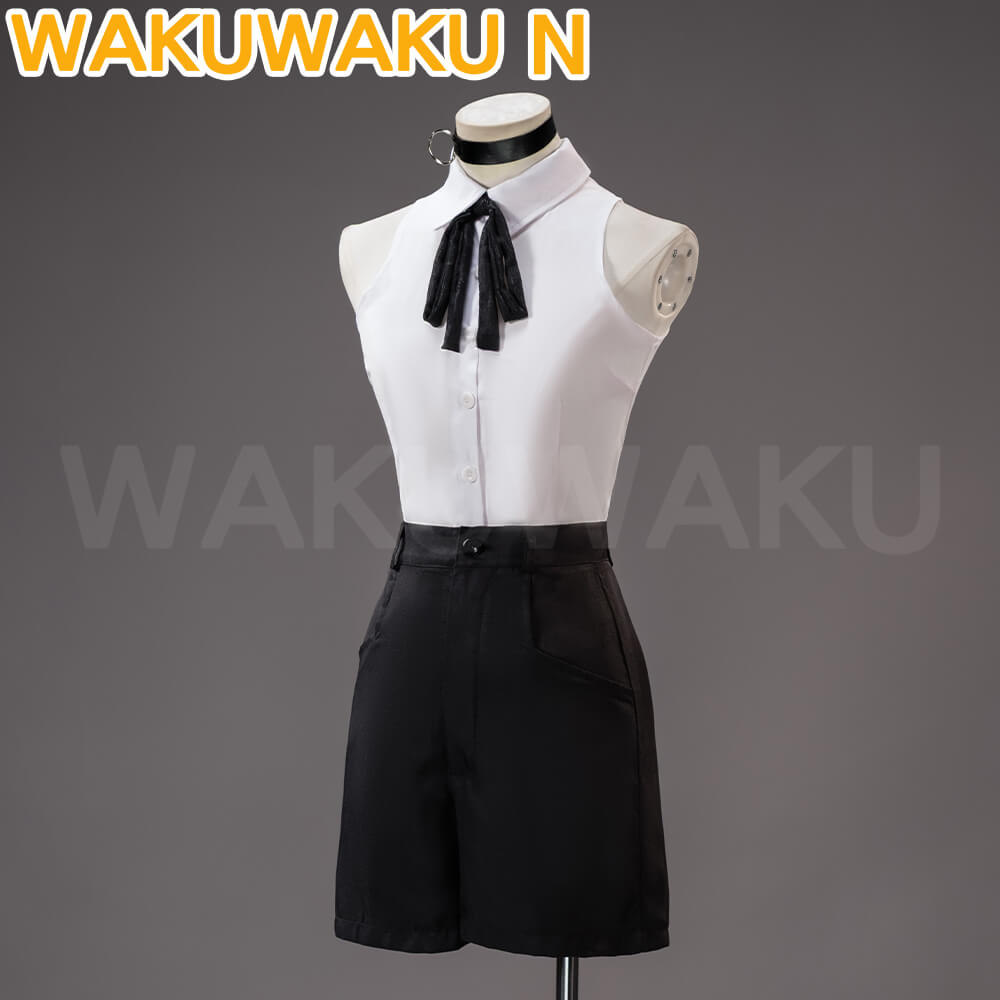 【In Stock】Reze Cosplay Costume Game Cosplay WakuWaku-N Halloween Shirt Women Uniform