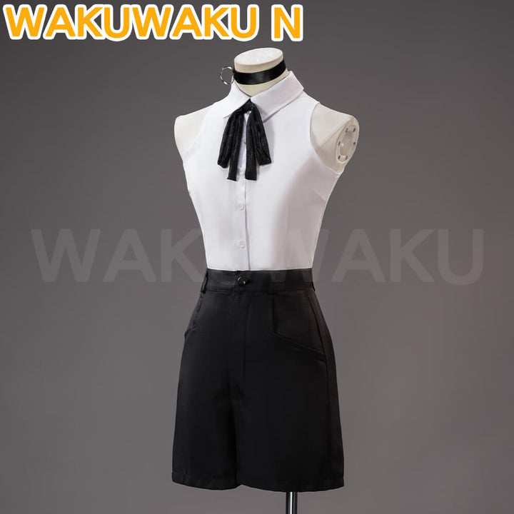 【In Stock】Reze Cosplay Costume Game Cosplay WakuWaku-N Halloween Shirt Women Uniform