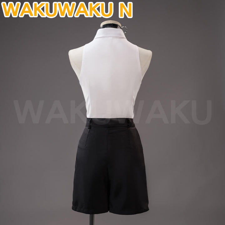 【In Stock】Reze Cosplay Costume Game Cosplay WakuWaku-N Halloween Shirt Women Uniform