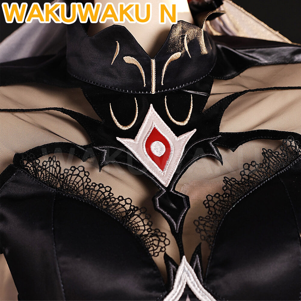 Ronova Cosplay Game Genshin Impact WakuWaku-N Women Dress Ronova Ruler of Death Halloween