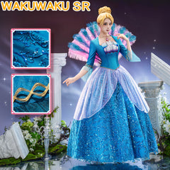 【S-3XL】WakuWaku-SR Rosella Princess Cosplay Dress Girl Girlhood Dream Peacock
