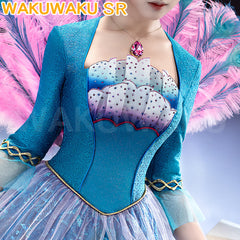 【S-3XL】WakuWaku-SR Rosella Princess Cosplay Dress Girl Girlhood Dream Peacock