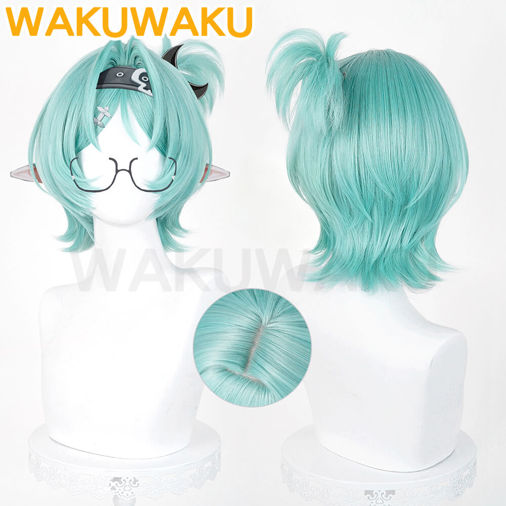 【In Stock】WakuWaku Game Zenless Zone Zero Roxy Cosplay Wig ZZZ Green Hair