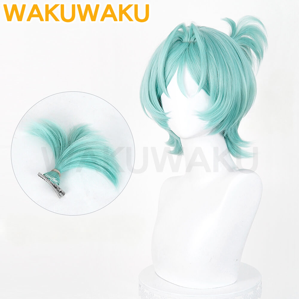 【In Stock】WakuWaku Game Zenless Zone Zero Roxy Cosplay Wig ZZZ Green Hair