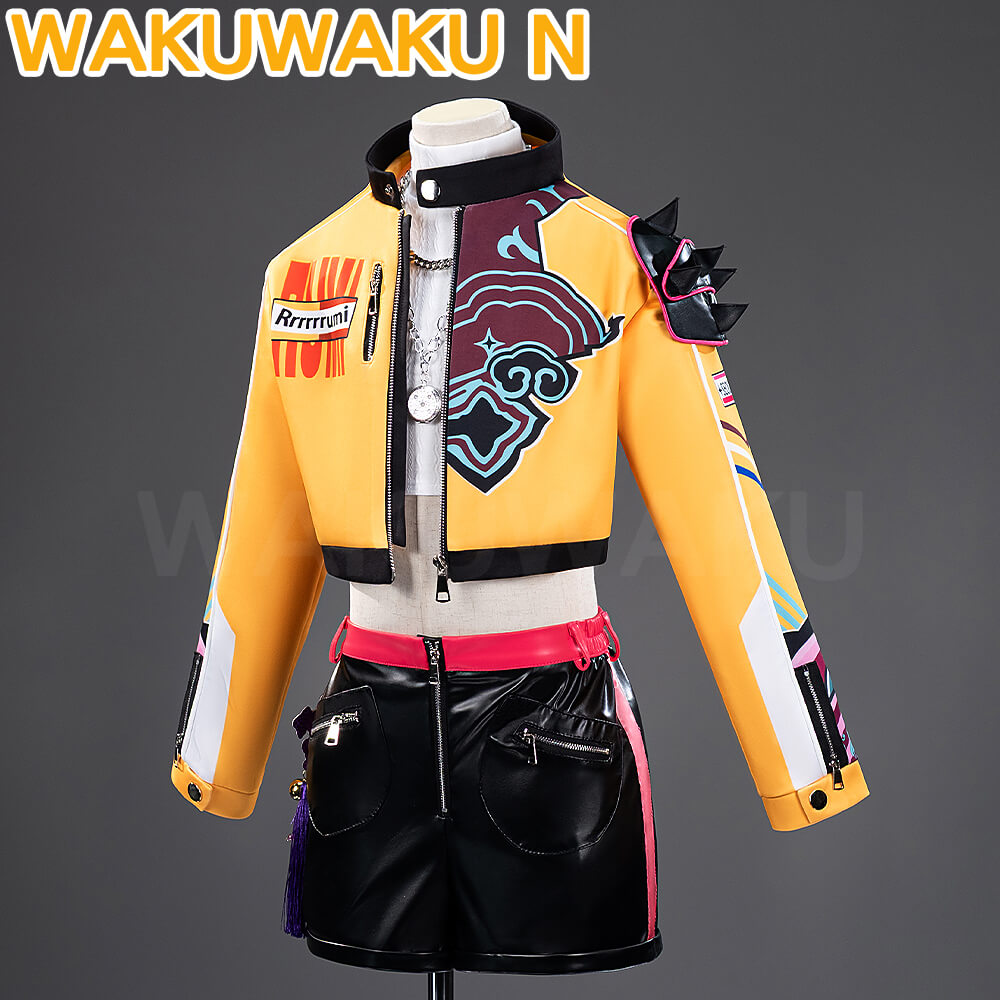 【Girls Ver】In Stock WakuWaku-N Movie Anime Kpop Killer Girls Cosplay Costume Yellow Series