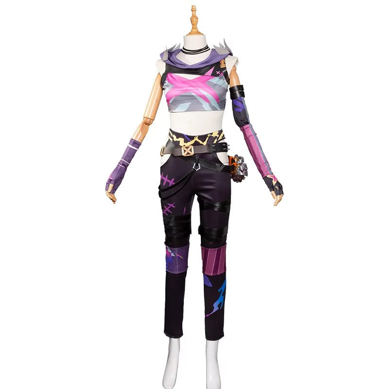 【In Stock】WakuWaku-R Game LOL Jinx Hoodie Cosplay Arcane Costume