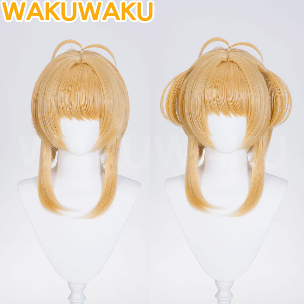 Sakura Cosplay Wig Anime Card Captor Sakura Yellow Hair