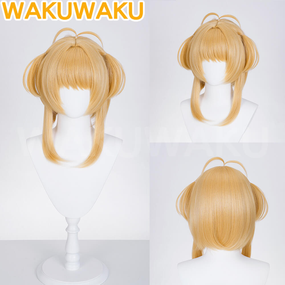 Sakura Cosplay Wig Anime Card Captor Sakura Yellow Hair