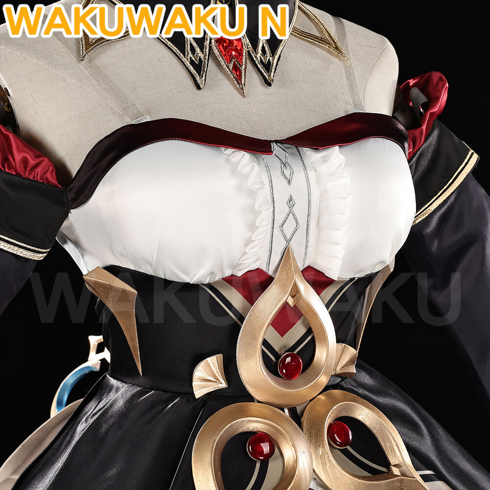 Sandrone Cosplay Costume Game Genshin Impact WakuWaku-N Women Dress Sandrone Halloween Cosplay Marionette Plus Size Wig