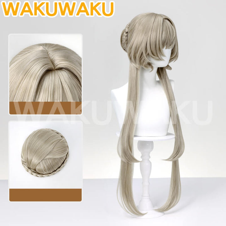 Sandrone Wig Game Genshin Impact WakuWaku Women Hair Halloween High Heat Wig