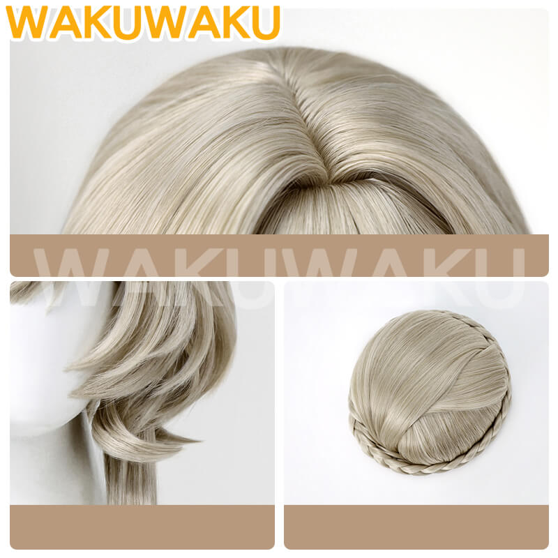 Sandrone Wig Game Genshin Impact WakuWaku Women Hair Halloween High Heat Wig