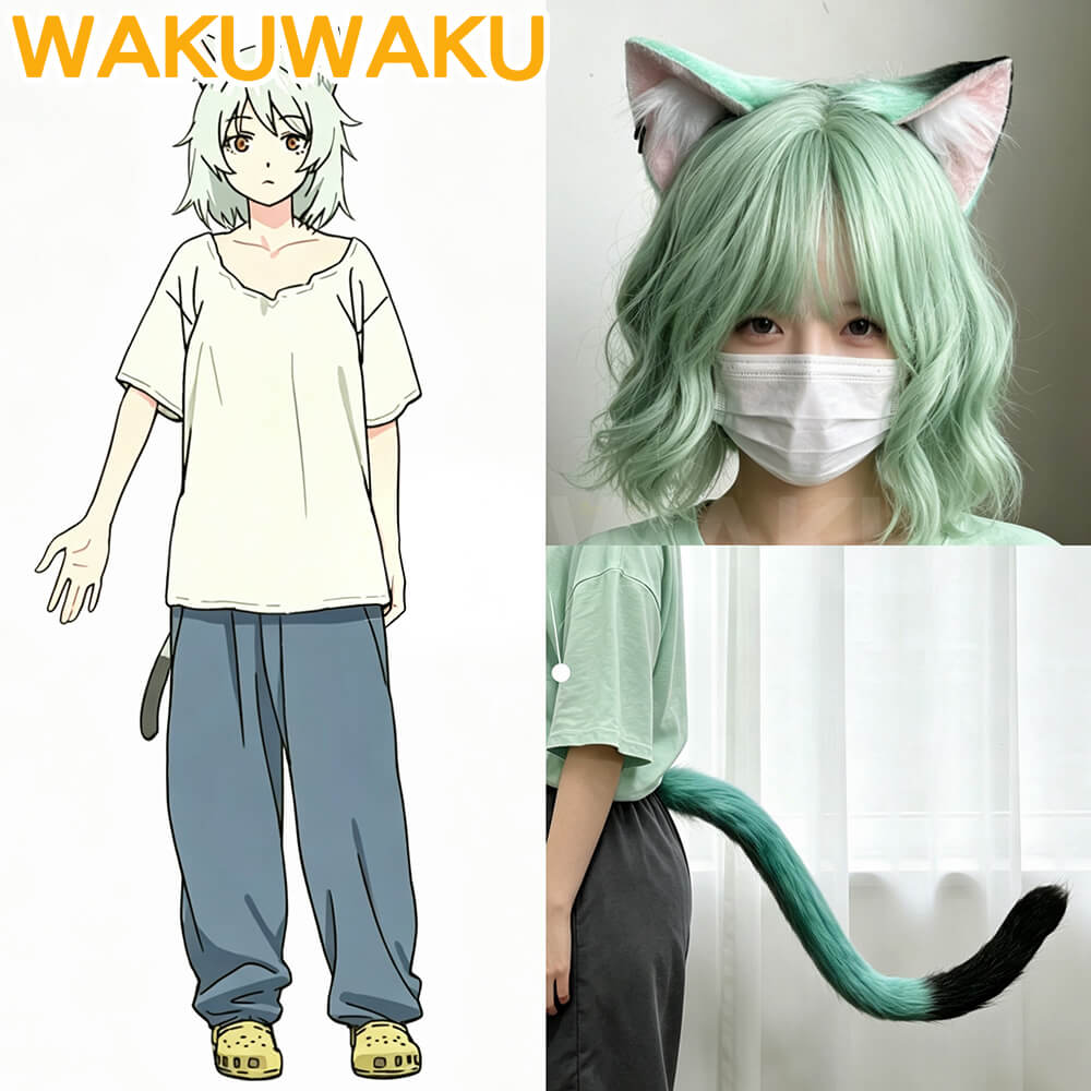 Anime Yani Neko Satou Yaniko Cosplay Tail Ears