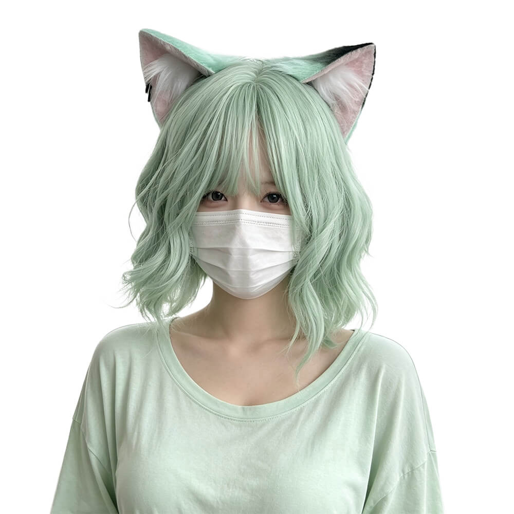 Anime Yani Neko Satou Yaniko Cosplay Tail Ears