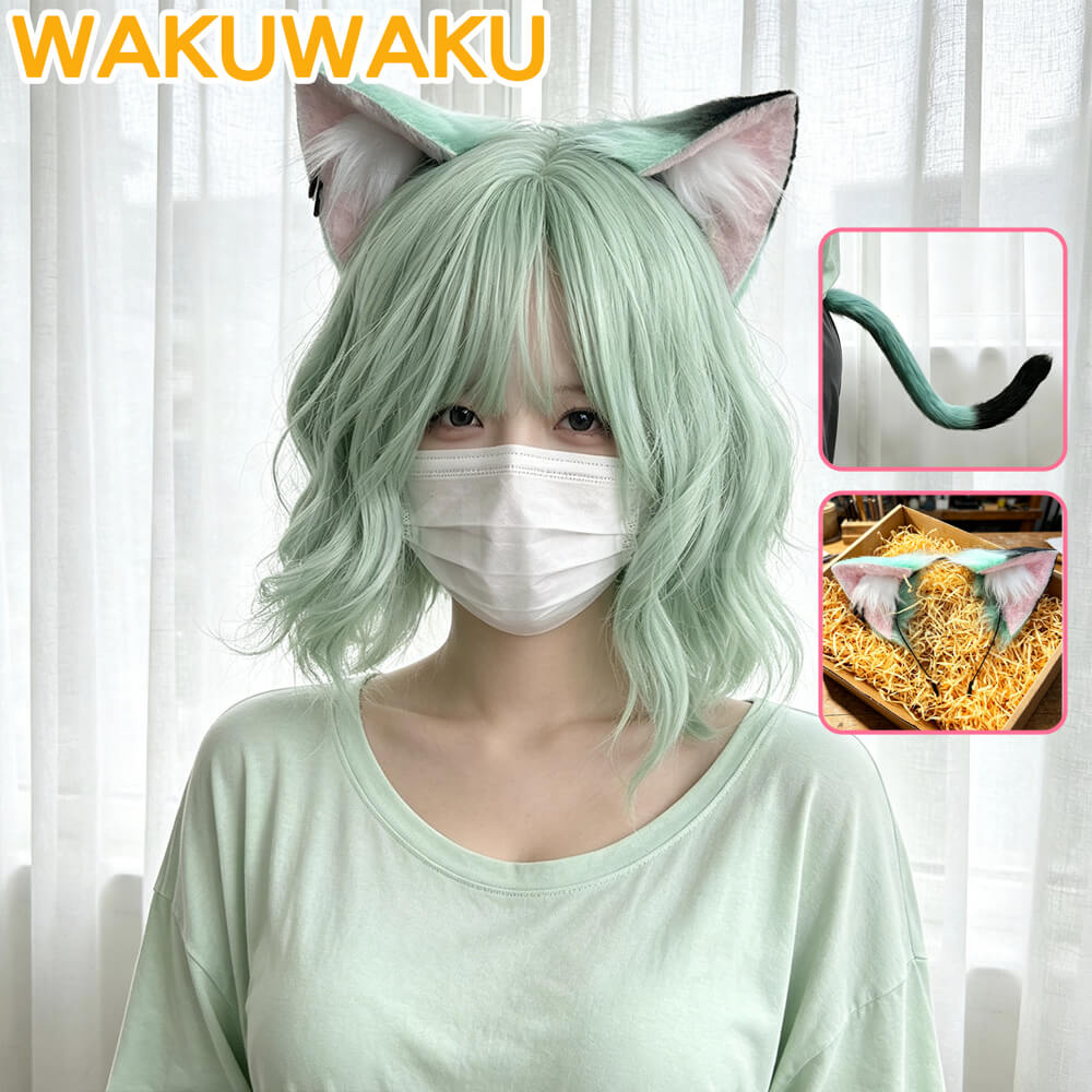 Anime Yani Neko Satou Yaniko Cosplay Tail Ears