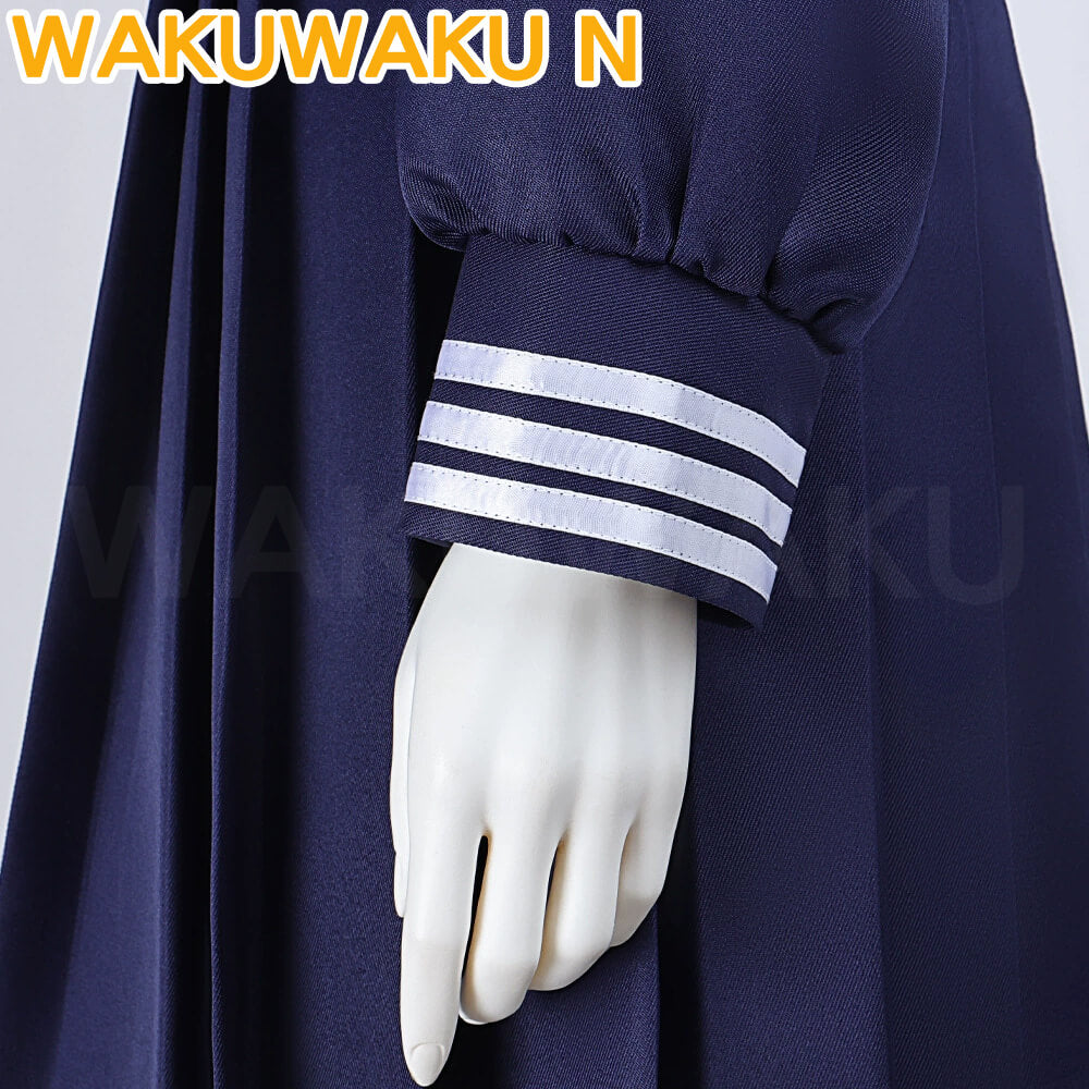 Shimizu Hinako Cosplay Costume Anime WakuWaku-N Women School JK Uniform Dress Halloween