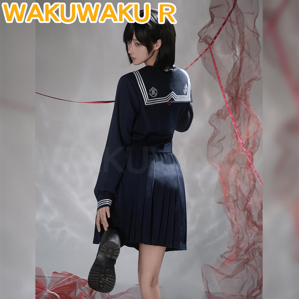 Shimizu Hinako Cosplay Costume Anime WakuWaku-R Women School JK Uniform Dress Hinako Halloween