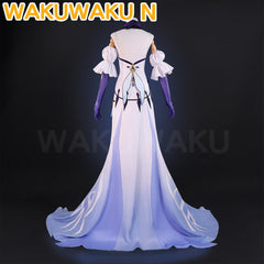 【S-2XL】WakuWaku-N Game Genshin Impact Skirk Fes Cosplay Women Evening Dress