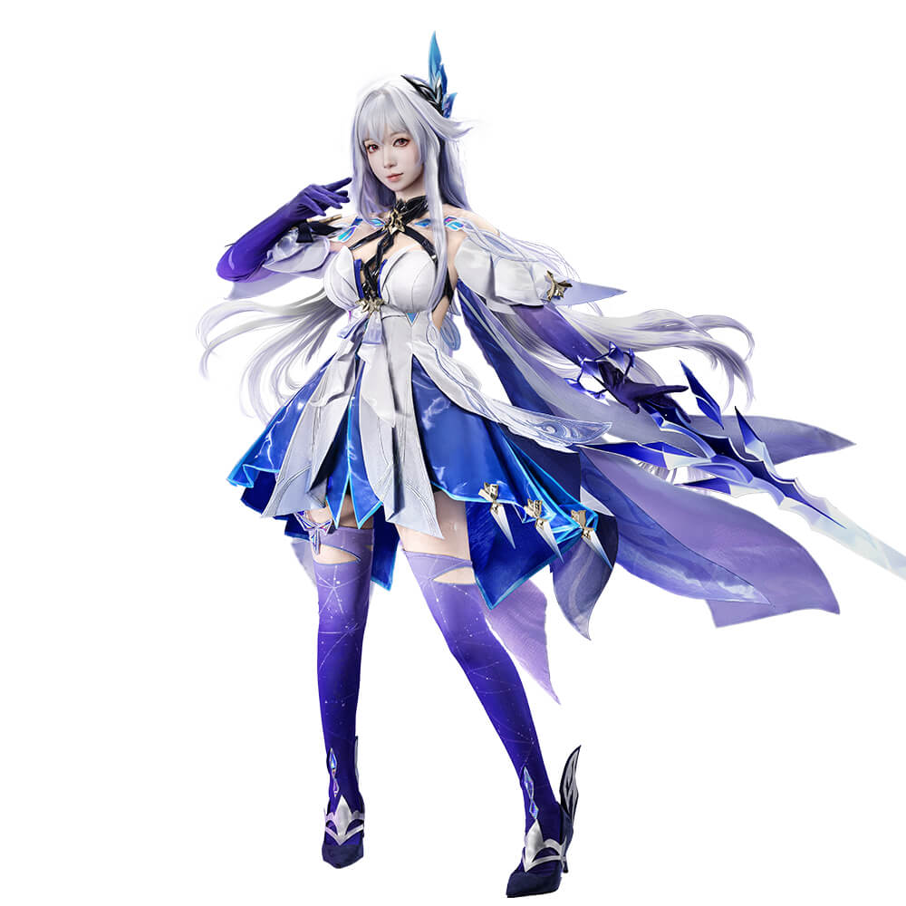 【In Stock】Skirk Cosplay Costume Game Genshin Impact Women Dress Costume Teyvat